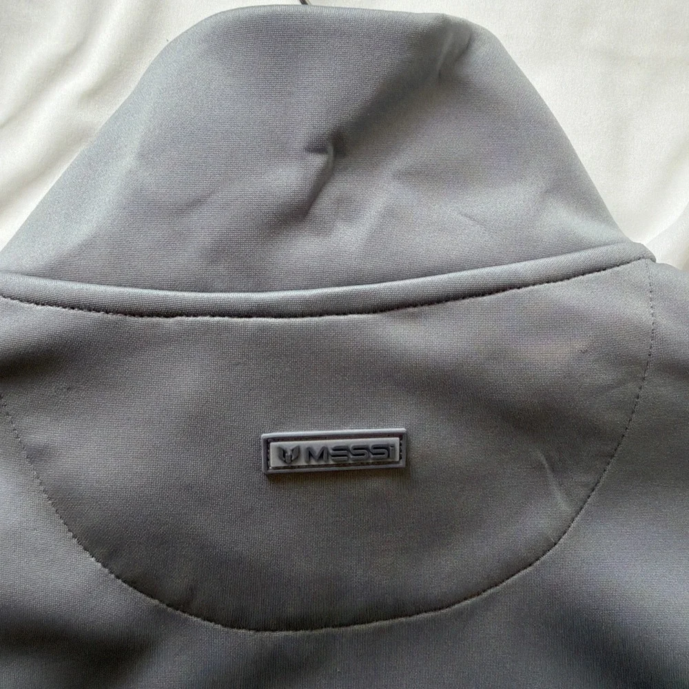 Messi Mens Soccer Running Track Jacket.‎ Size Medium Gray. New With Tags